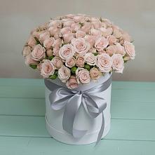 Цветочная композиция из Розы в шляпной коробке #REPLACE_PRED# Юрьевце