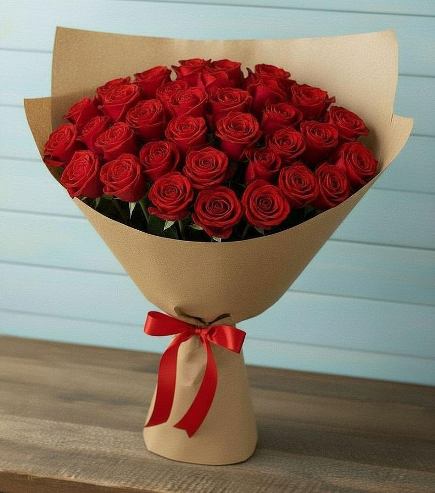 Букет Красные розы Милано в Юрьевце
