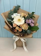 Букет цветов из:  Герберы и Хризантемы в Юрьевце