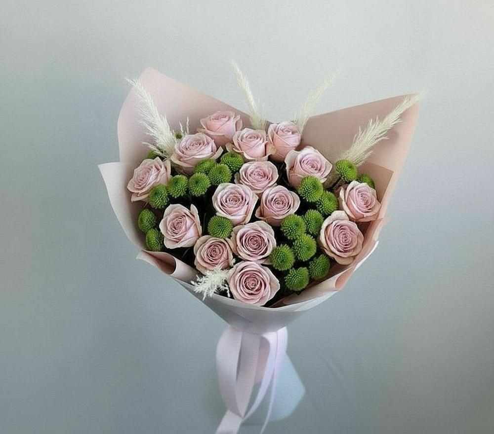 Букет цветов из: Розы и Хризантемы в Юрьевце