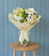 Букет цветов из:  Хризантемы и Розы #REPLACE_PRED# Юрьевце