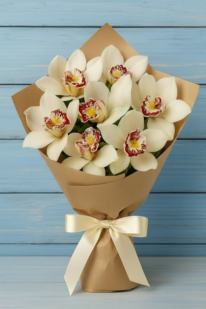 Букет цветов из: Орхидеи и Розы в Юрьевце