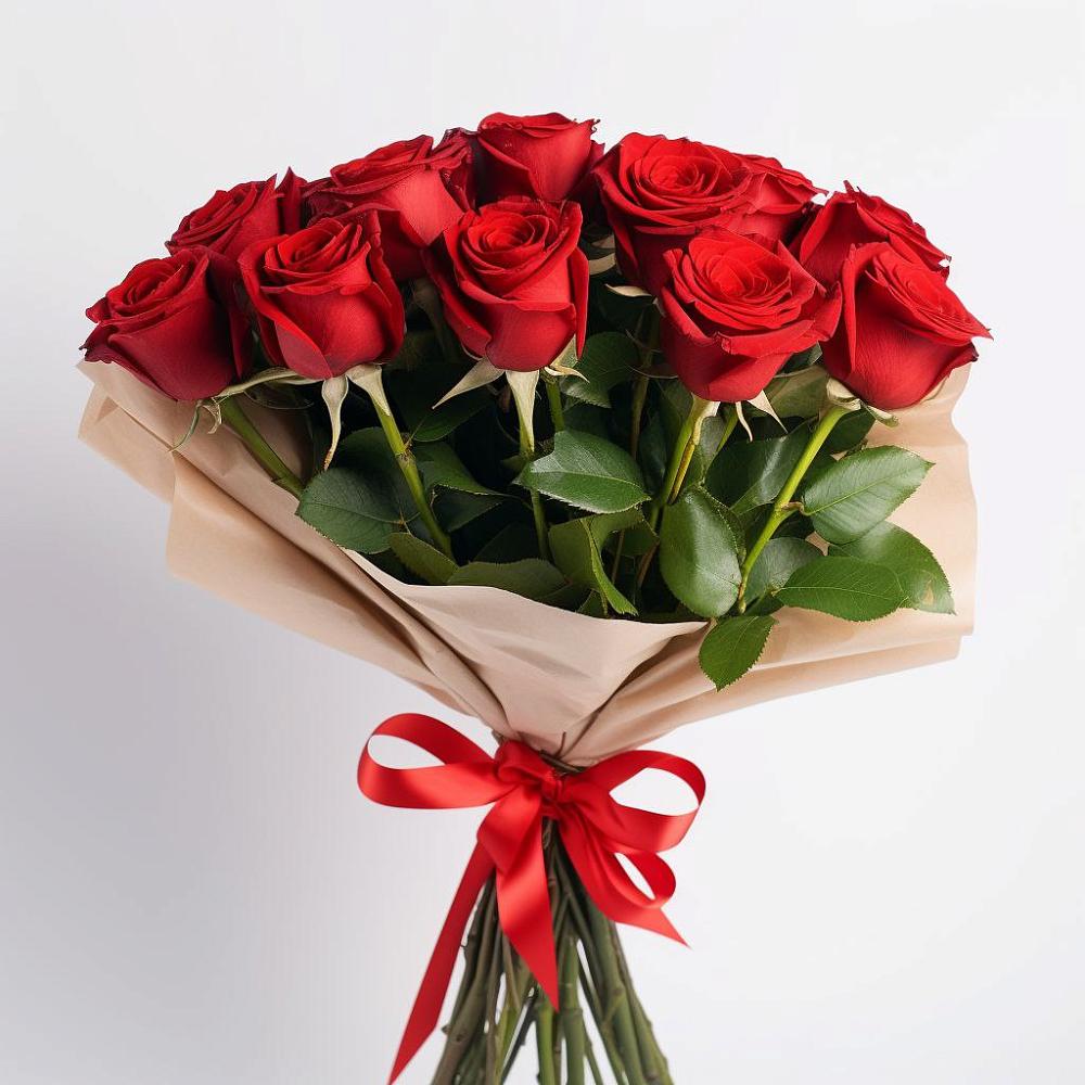 Букет 11 Красных роз Эдлесс Лав в Юрьевце